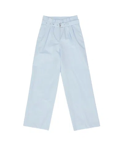 Dries Van Noten Belt Casual Pants In Blue