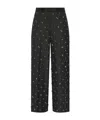 Dries Van Noten Penn Crystal Embellished Wide Leg Pants In Multi