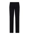 Dries Van Noten Womens Black Two-slip-pockets Straight-leg High-rise Wool-blend Trousers In Black