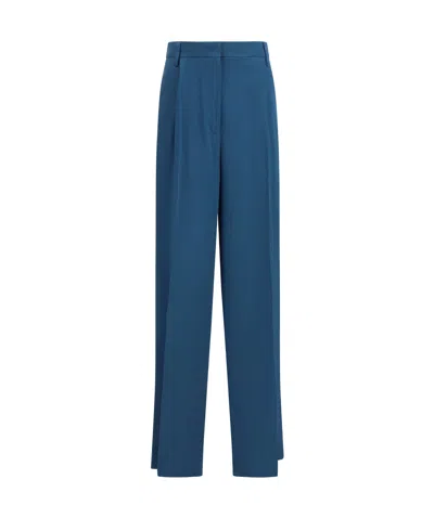 Dries Van Noten Belt Loop Casual Pants In Blue