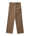 Dries Van Noten Men S Overdyed Sailor Pants Mud In Brown