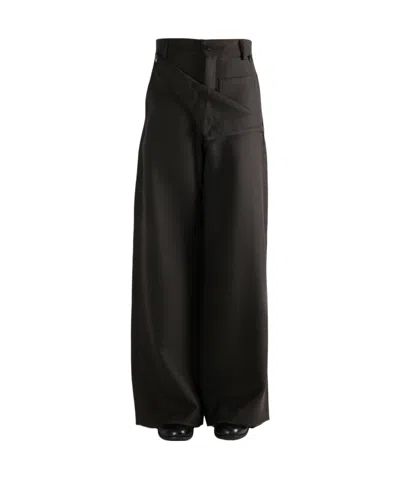 Dries Van Noten Belt Loop Casual Pants In Brown
