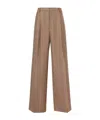Dries Van Noten Check Pattern Wool Pants With Regular Fit In Brown