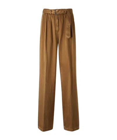 Dries Van Noten Belt Loop Casual Pants In Brown