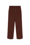 Dries Van Noten Belt-loop Casual Pants In Brown