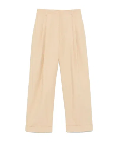 Dries Van Noten Belt Loop Casual Pants In Nude