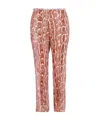 Dries Van Noten Belt Loop Casual Pants In Pink