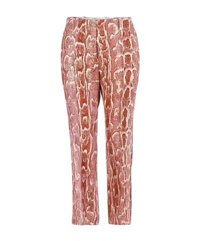 Dries Van Noten Belt Loop Casual Pants In Pink