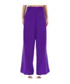 Dries Van Noten Belt Loop Casual Pants In Purple