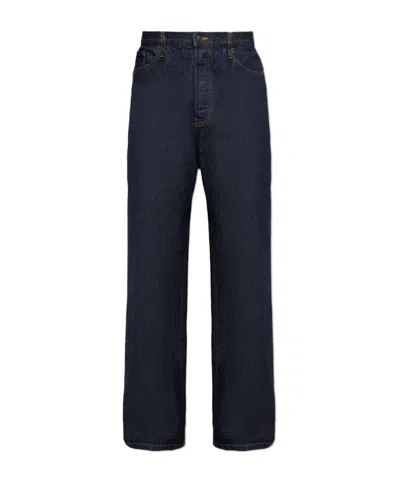 Dries Van Noten Belt-loop Jeans In Blue