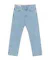 Dries Van Noten Denim Trousers With Belt Loops In Blue