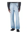 Dries Van Noten Light Blue Faded Jeans In Blue