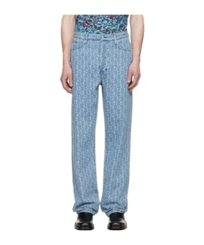 Dries Van Noten Belt Loop Jeans In Blue
