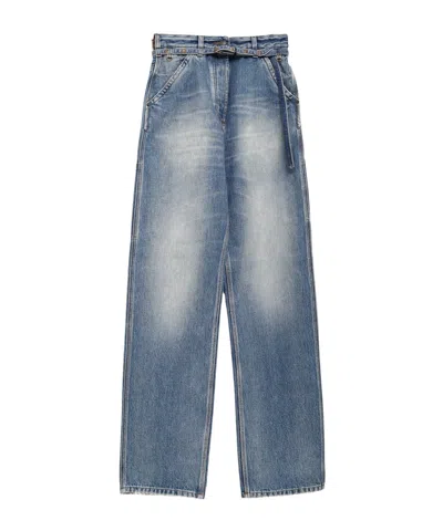 Dries Van Noten Belt Loop Jeans In Blue