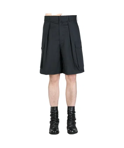 Dries Van Noten Belt Loop Shorts In Black