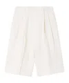 Dries Van Noten Belt Loop Shorts In White