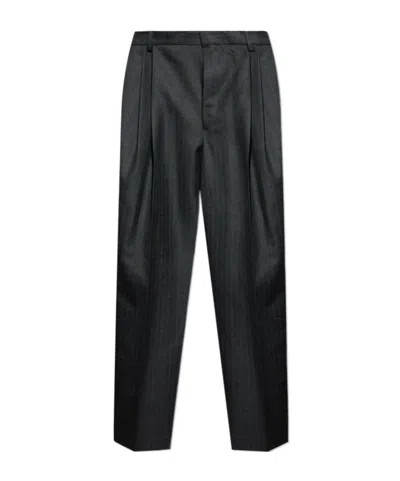 Dries Van Noten Belt Loop Track Pants In Black