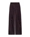 Dries Van Noten Belt Loop Track Pants In Brown