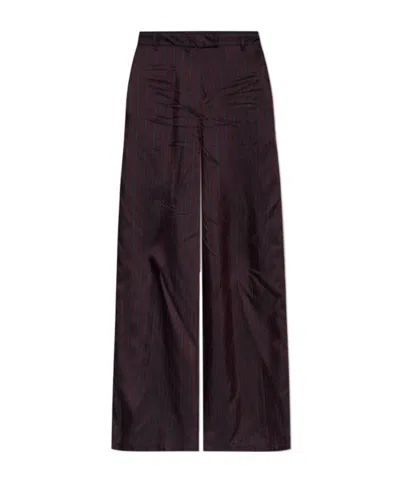 Dries Van Noten Belt Loop Track Pants In Brown