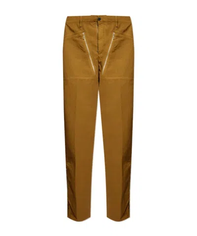 Dries Van Noten Belt Loop Track Pants In Brown
