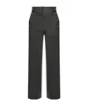Dries Van Noten Belt Loop Track Pants In Green