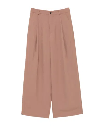 Dries Van Noten Pleated Trousers In Brown