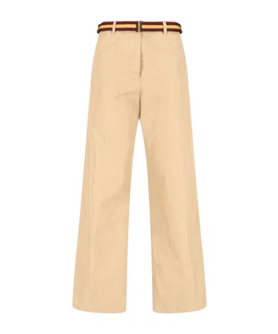 Dries Van Noten Belt Loop Track Pants In Nude