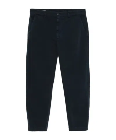 Dries Van Noten Belt Loops Slacks In Navy Blue