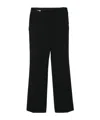 Dries Van Noten Pinstripped Wool Trousers In Black