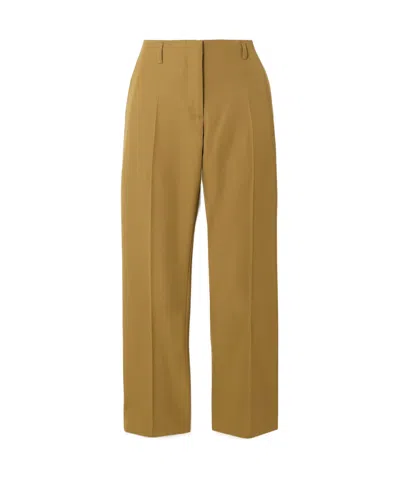 Dries Van Noten Belt Ring Casual Pants In Brown