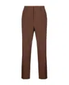 Dries Van Noten Belt Ring Casual Pants In Brown