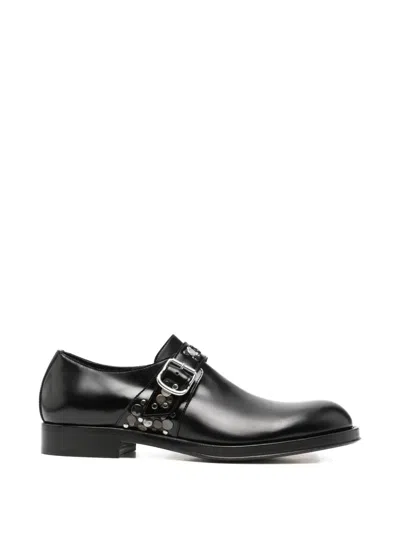 Dries Van Noten Belted Loafer In Black