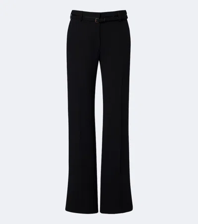 Dries Van Noten Belted Wide-leg Pants In Black