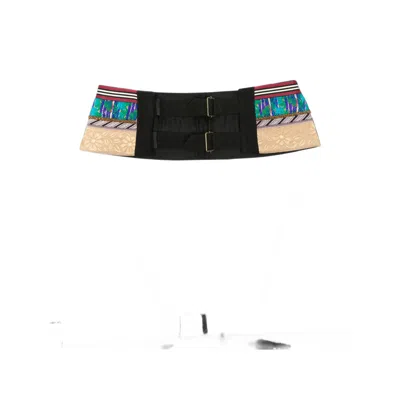 Dries Van Noten Belted Wool Blazer In Multi