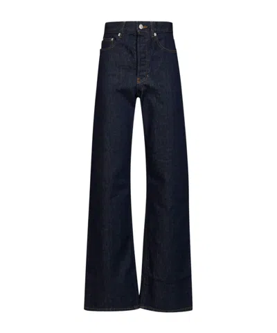 Dries Van Noten High-wasted Wide-leg Jeans In Blue