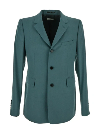 Dries Van Noten Bessemer Wool Jacket In Blue