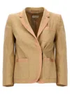 Dries Van Noten Bessie Blazer And Suits Beige In Beige