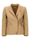 Dries Van Noten Bessie Blazer And Suits Beige In Beige