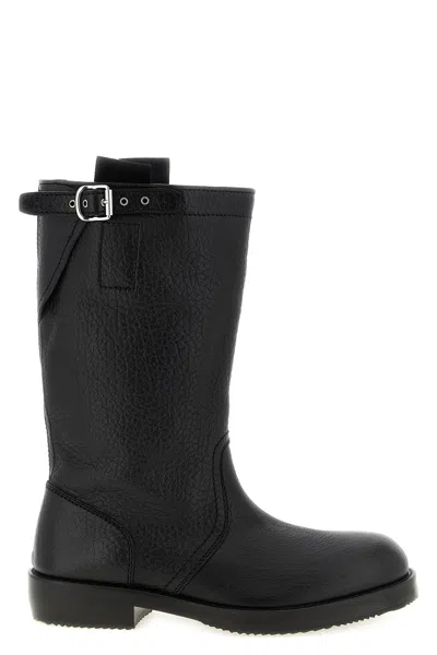 Dries Van Noten Biker Boots In Schwarz