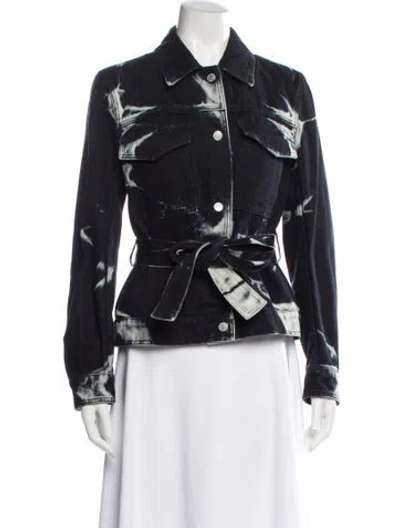 Pre-owned Dries Van Noten Biker Jacket In Black