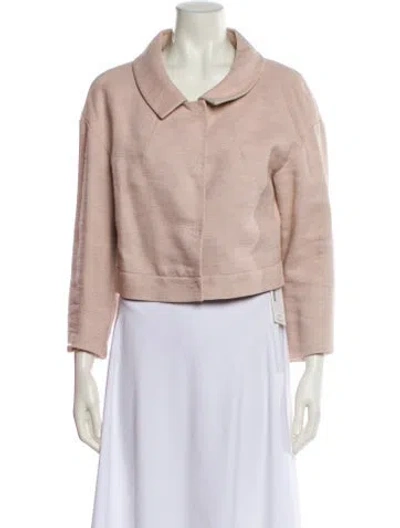 Pre-owned Dries Van Noten Biker Jacket In Pink