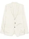 Dries Van Noten 1427 M.w.jacket Nav In White