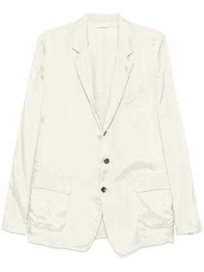 Dries Van Noten Bilbo 1427 M.w.jacket Nav In White