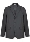 Dries Van Noten Bilbo Cotton-blend Blazer In Dark Grey
