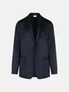 Dries Van Noten 'bilbo' Navy Viscose Blazer In Navy