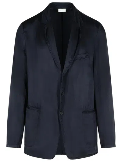 Dries Van Noten 'bilbo' Blazer Buttoned Cuffs In Navy