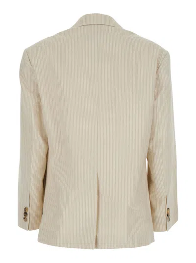 Dries Van Noten Birdy Blazer In Neutral
