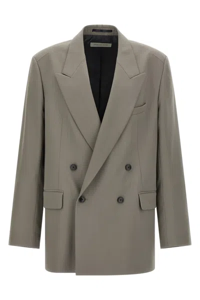 Dries Van Noten 'bishop' Blazer Featuring Notch Lapel In Gray