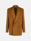 Dries Van Noten 'bishop' Brown Wool Jacket In Brown