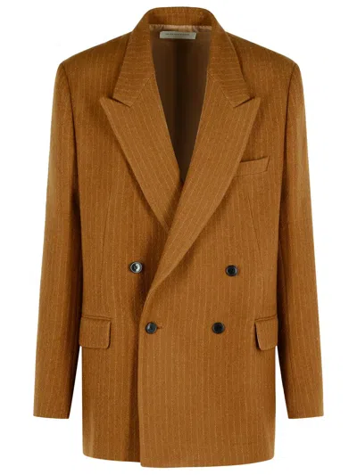 Dries Van Noten Bishop Brown Wool Jacket